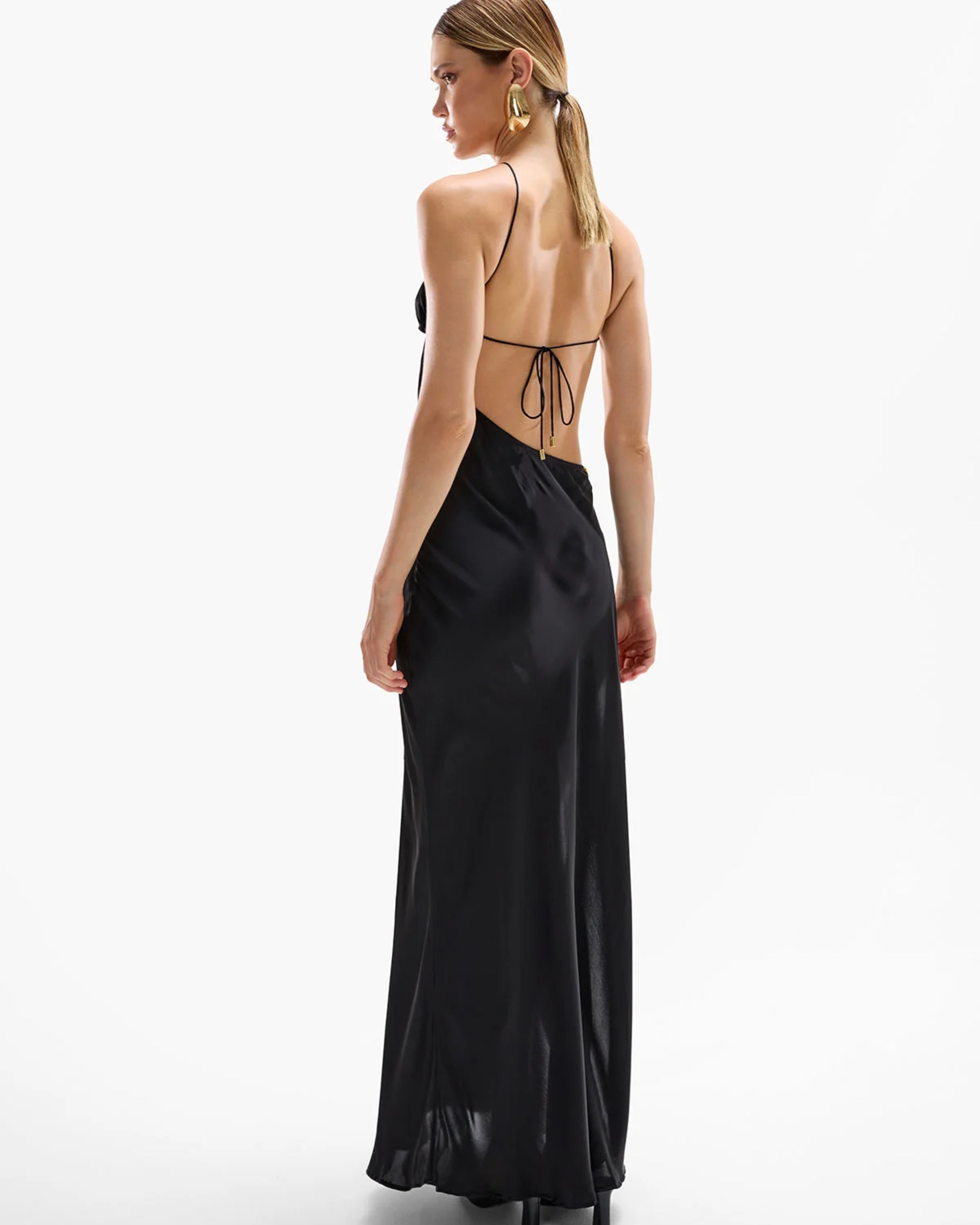 Cin Cin VILLA ORCHID MACI DRESS BLACK | (RRP: $420)