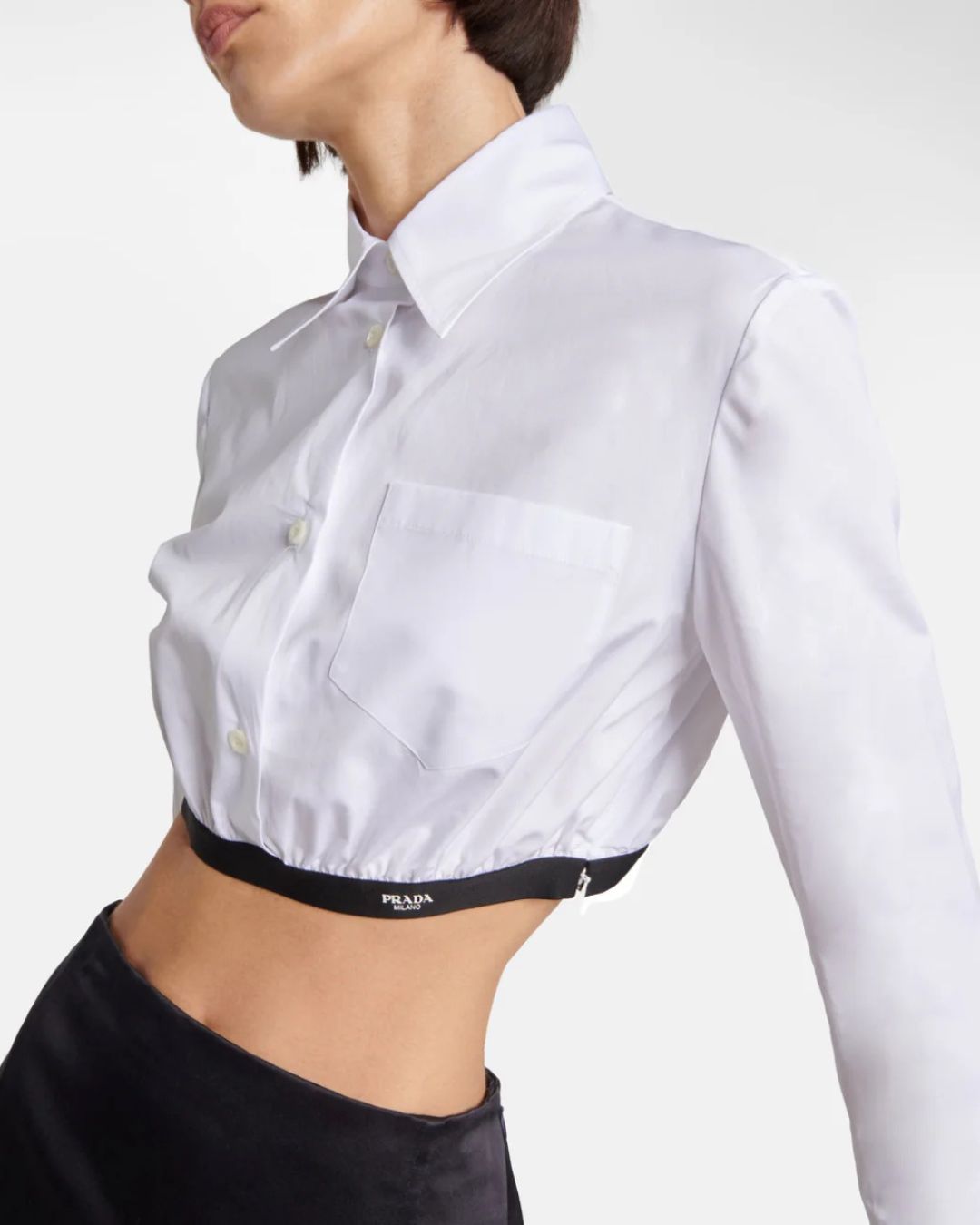 PRADA POPLIN CROP | (RRP: $1,170)