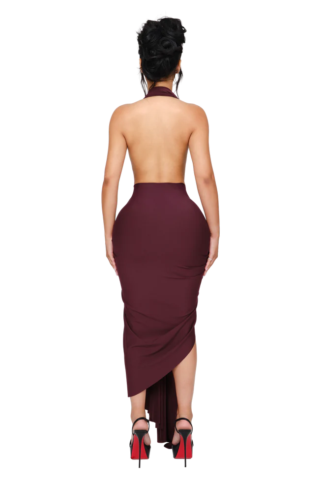 COU COO | DIONÈ HALTER MIDI DRESS