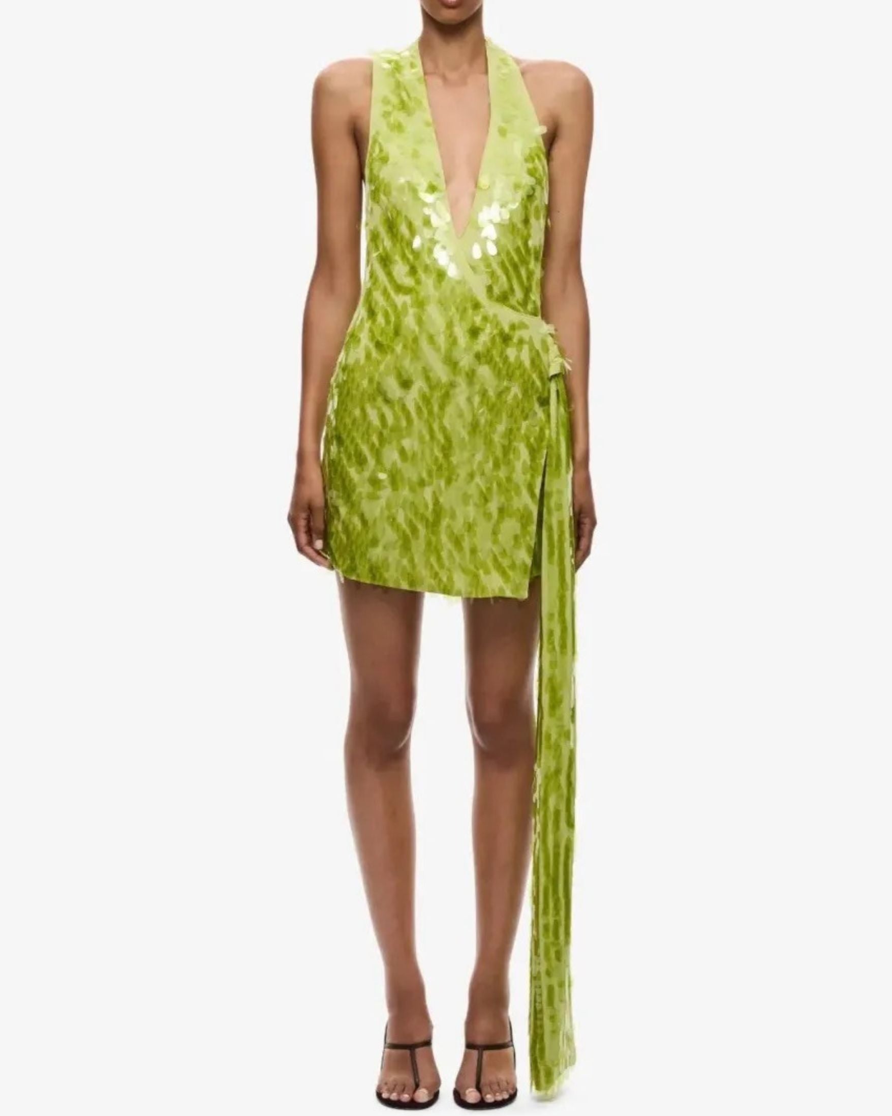 MISHA SAPPHIRE SEQUIN MINI DRESS | (RRP: $520)