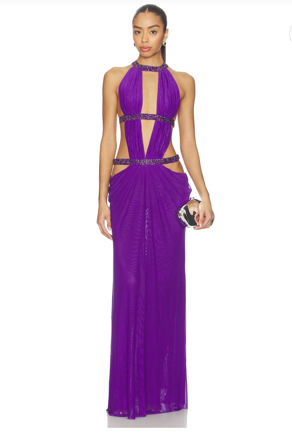 6am cut out maxi dress