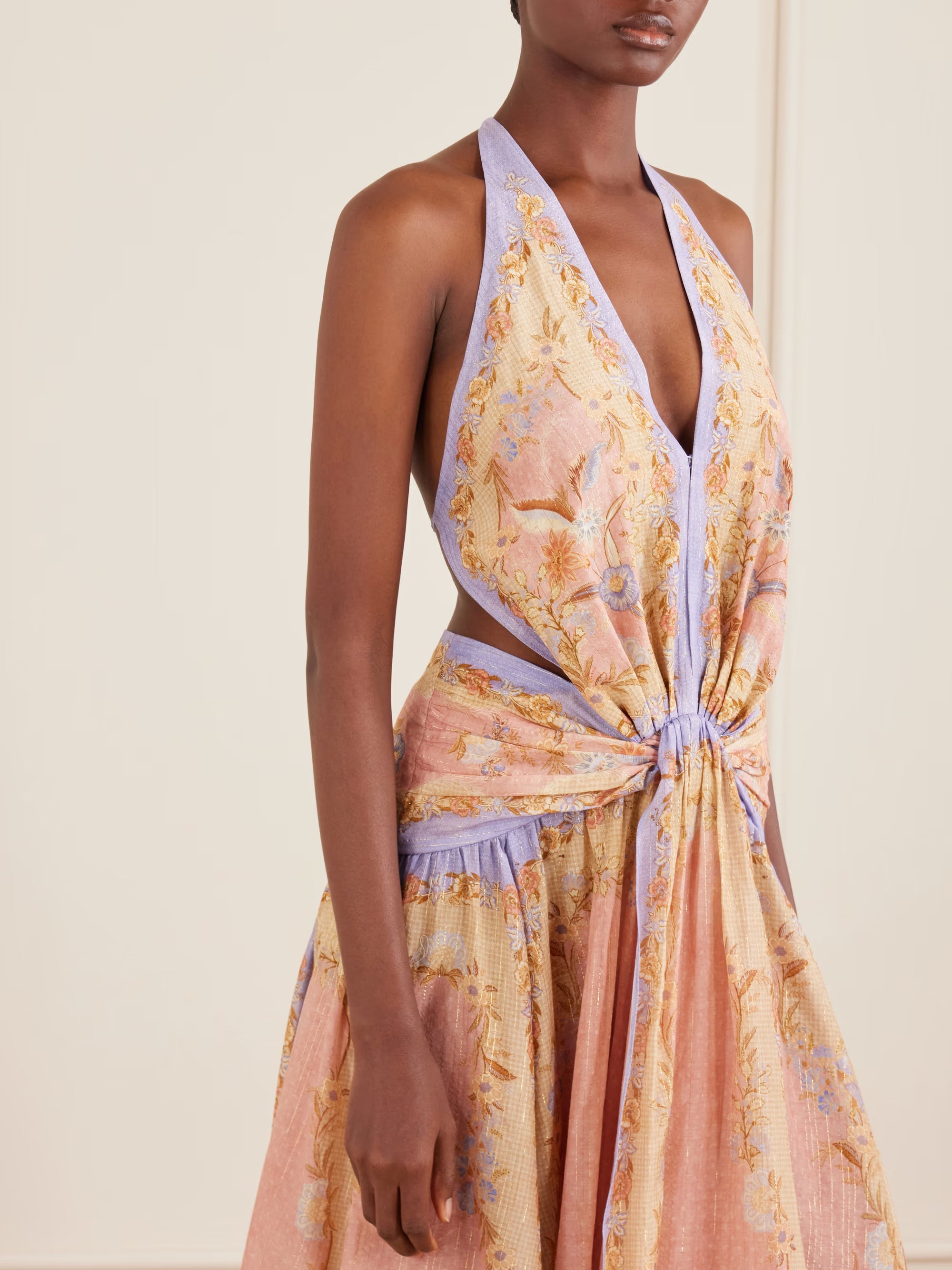 Zimmermann | Indra Plunge Maxi Dress (RRP: $1,250)